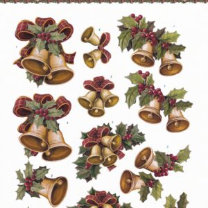 amy design christmas greetings 3d decoupage sheet