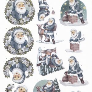 amy design the feeling of christmas 3d decoupage sheet