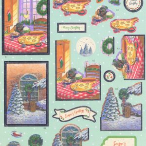 anita's christmas foiled decoupage christmas baking.