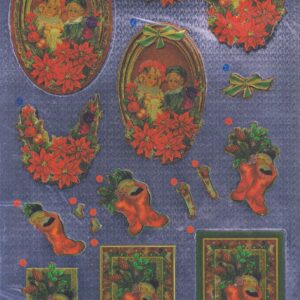 anita's christmas foiled die cut decoupage sheet christmas 3