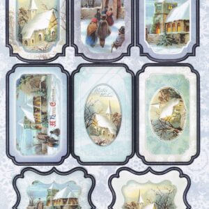 art & craft direct snowfall toppers & background card