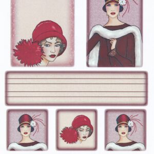 arts & crafts direct art deco christmas topper sheet