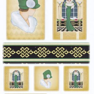 arts & crafts direct art deco christmas topper sheet