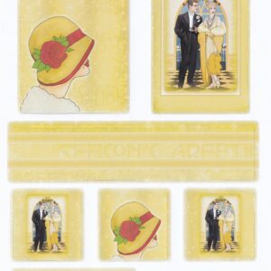 arts & crafts direct art deco christmas topper sheet