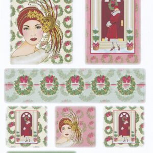 arts & crafts direct art deco christmas topper sheet