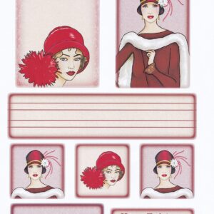 arts & crafts direct art deco christmas topper sheet