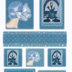 arts & crafts direct art deco christmas topper sheet