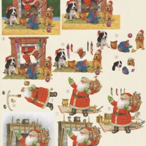 avec a4 christmas decoupage sheet christmas chimney