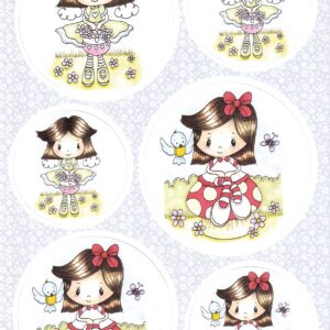 buzzcraft sweet whispers toppers & background card