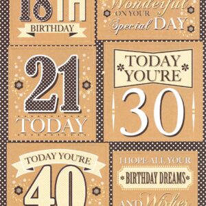 buzzcraft first forty years toppers & background card