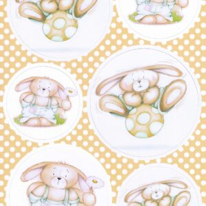 buzzcraft honey bunny jump for joy toppers & background card