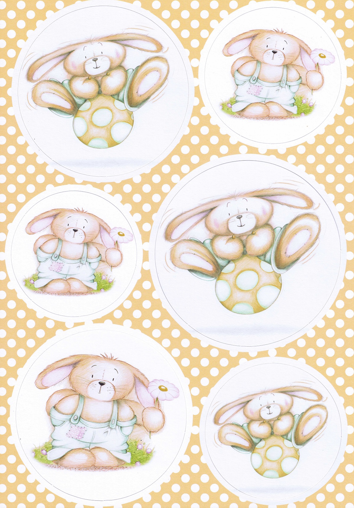buzzcraft honey bunny jump for joy toppers & background card