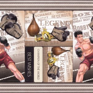 buzzcraft vintage sport knockout topper sheet & background card