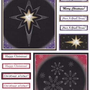 cardcraft plus paper fun enchanting embroidery seasonal stitch topper sheet