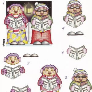 cardcraft plus paper laughs golden oldies angels voices decoupage sheet