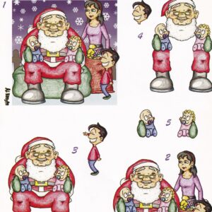 cardcraft plus paper laughs golden oldies grand father christmas decoupage sheet