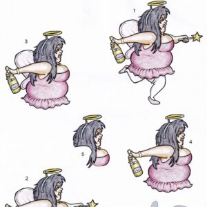 cardcraft plus tipsy adults decoupage sheet drunk fairy