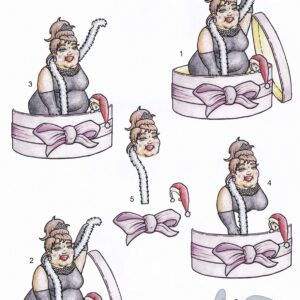 cardcraft plus tipsy adults decoupage sheet lady of the christmas cake