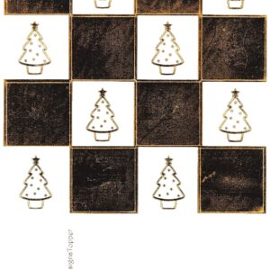 christmas designa topper gold metallic foiled christmas tree topper sheet