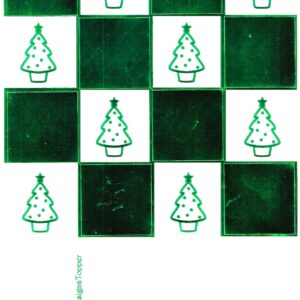 christmas designa topper green metallic foiled christmas tree topper sheet