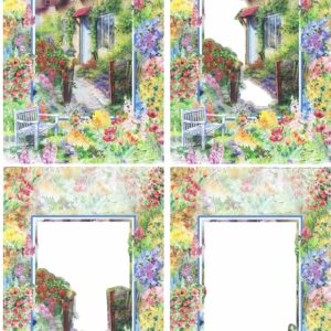 countryside decoupage at the gate decoupage sheet