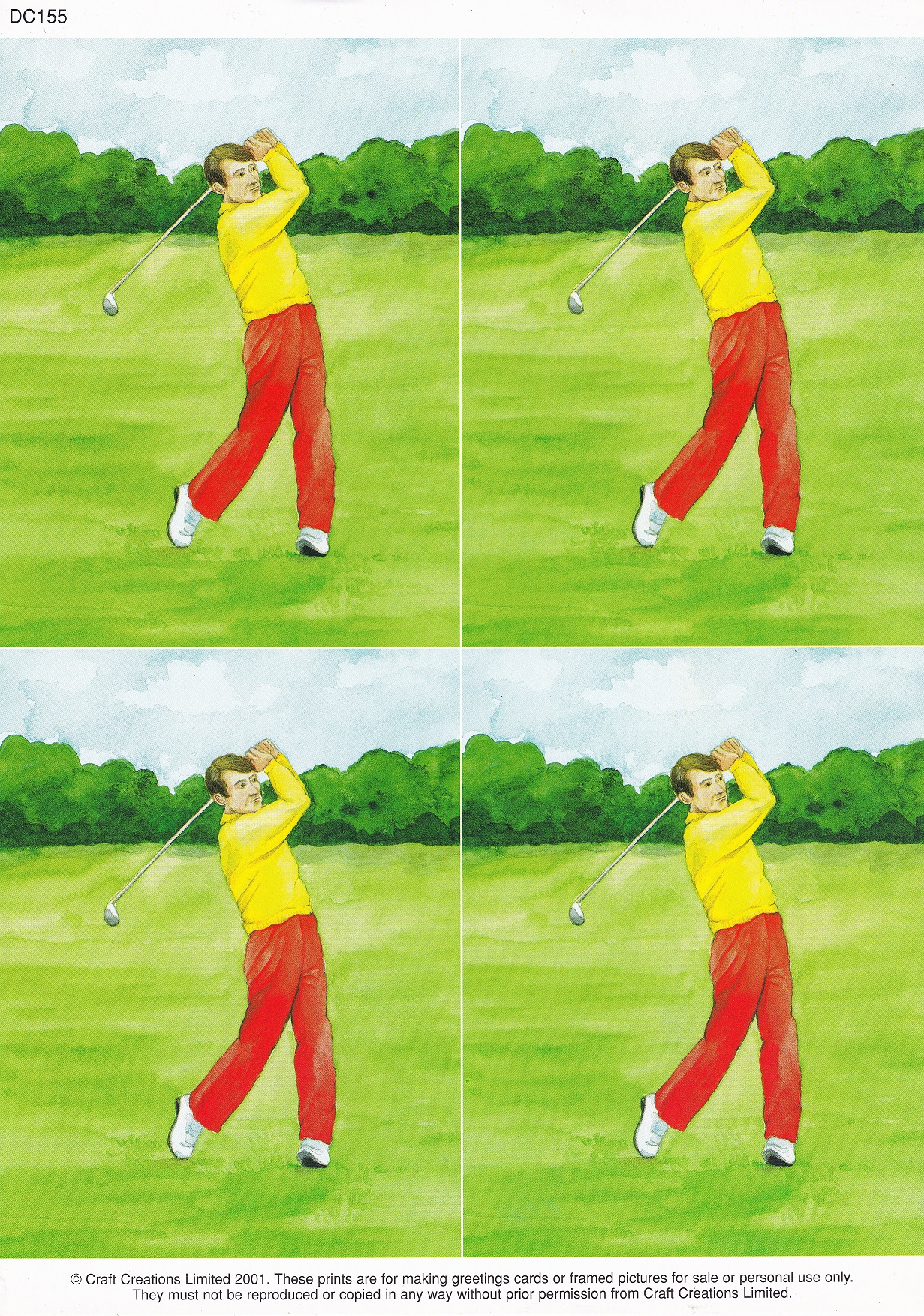 craft creations golf topper sheet