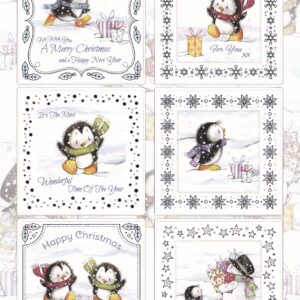 craft creations ltd busy penguins topper sheet