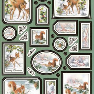 craft creations deer and squirrels topper sheet