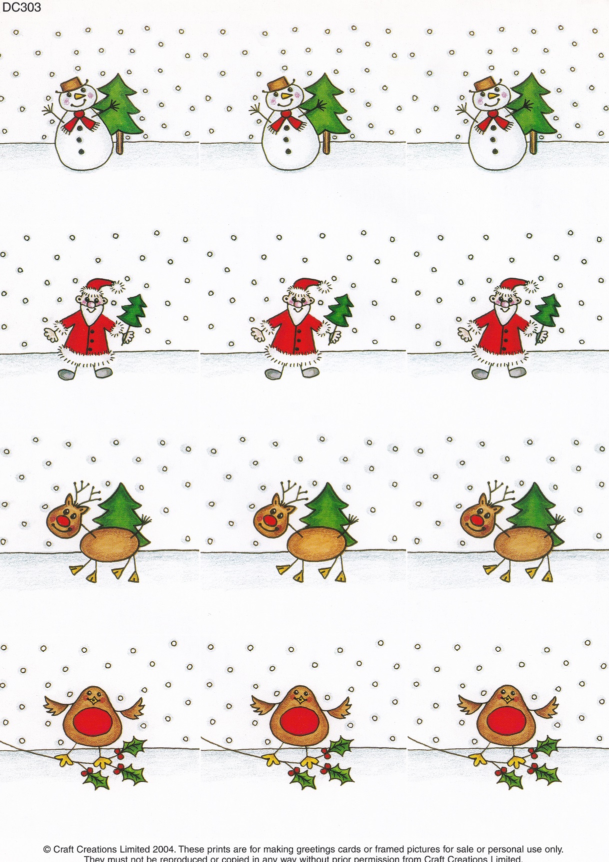 craft creations ltd snowman patterned christmas background paper