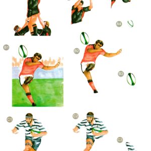 craft uk 3d decoupage sheet rugby