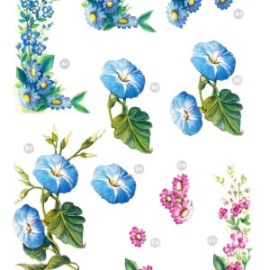 craft uk 3d floral decoupage sheet