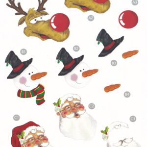 craft uk a4 christmas 3d decoupage sheet