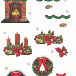 craft uk a4 christmas 3d decoupage sheet