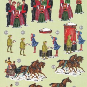 craft uk a4 christmas 3d decoupage sheet