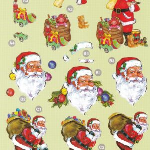 craft uk a4 christmas 3d decoupage sheet