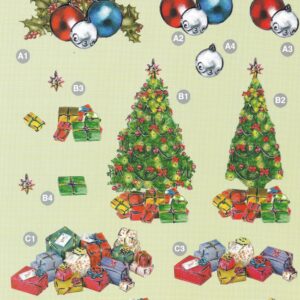 craft uk a4 christmas decoupage sheet