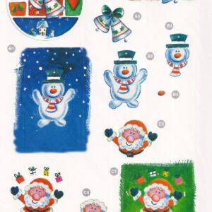 craft uk a4 christmas 3d decoupage sheet