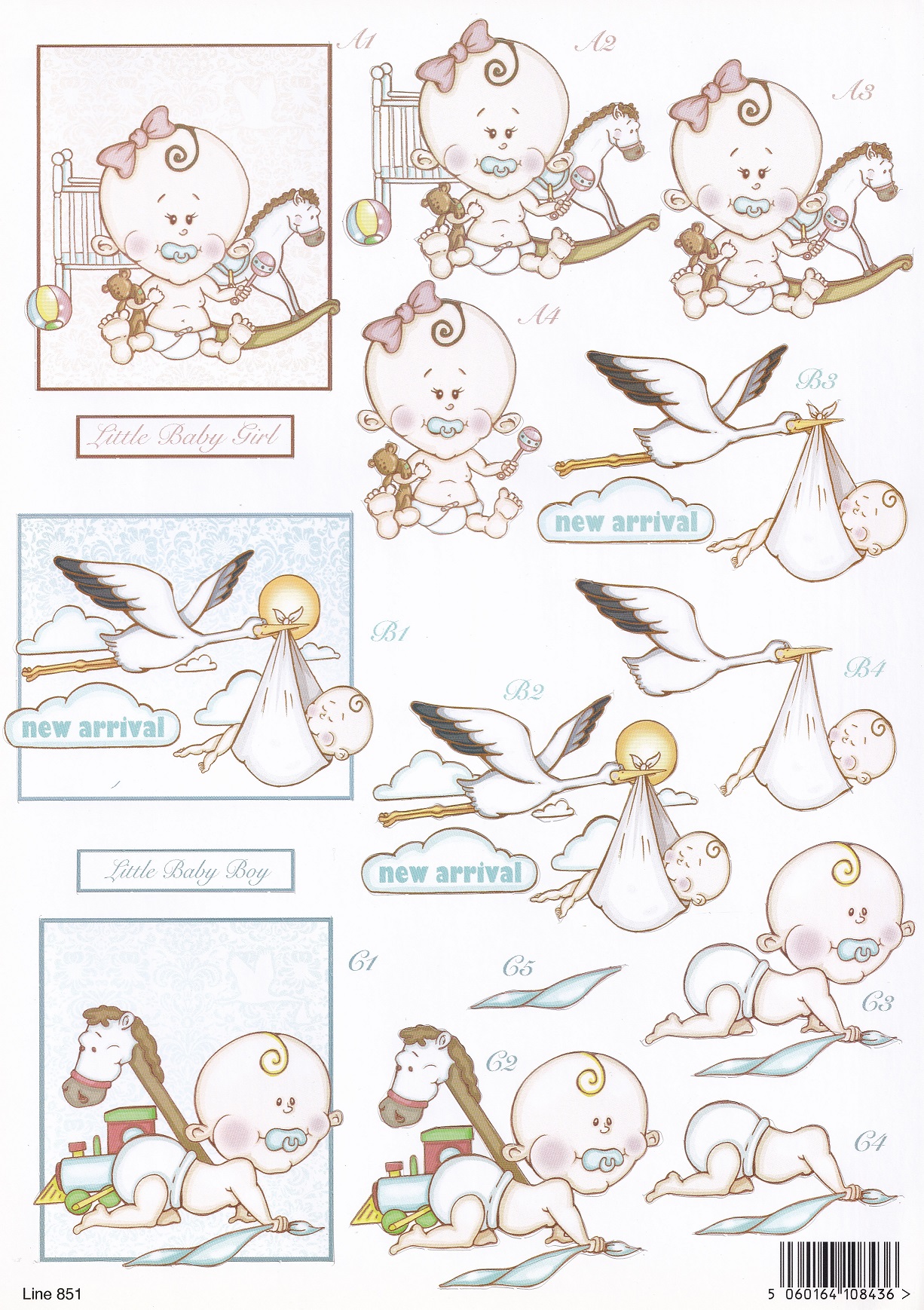 craft uk new arrival a4 decoupage sheet