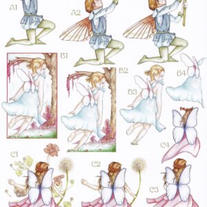 craft uk a4 decoupage sheet forever fairies