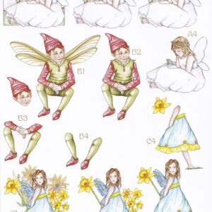 craft uk a4 decoupage sheet forever fairies