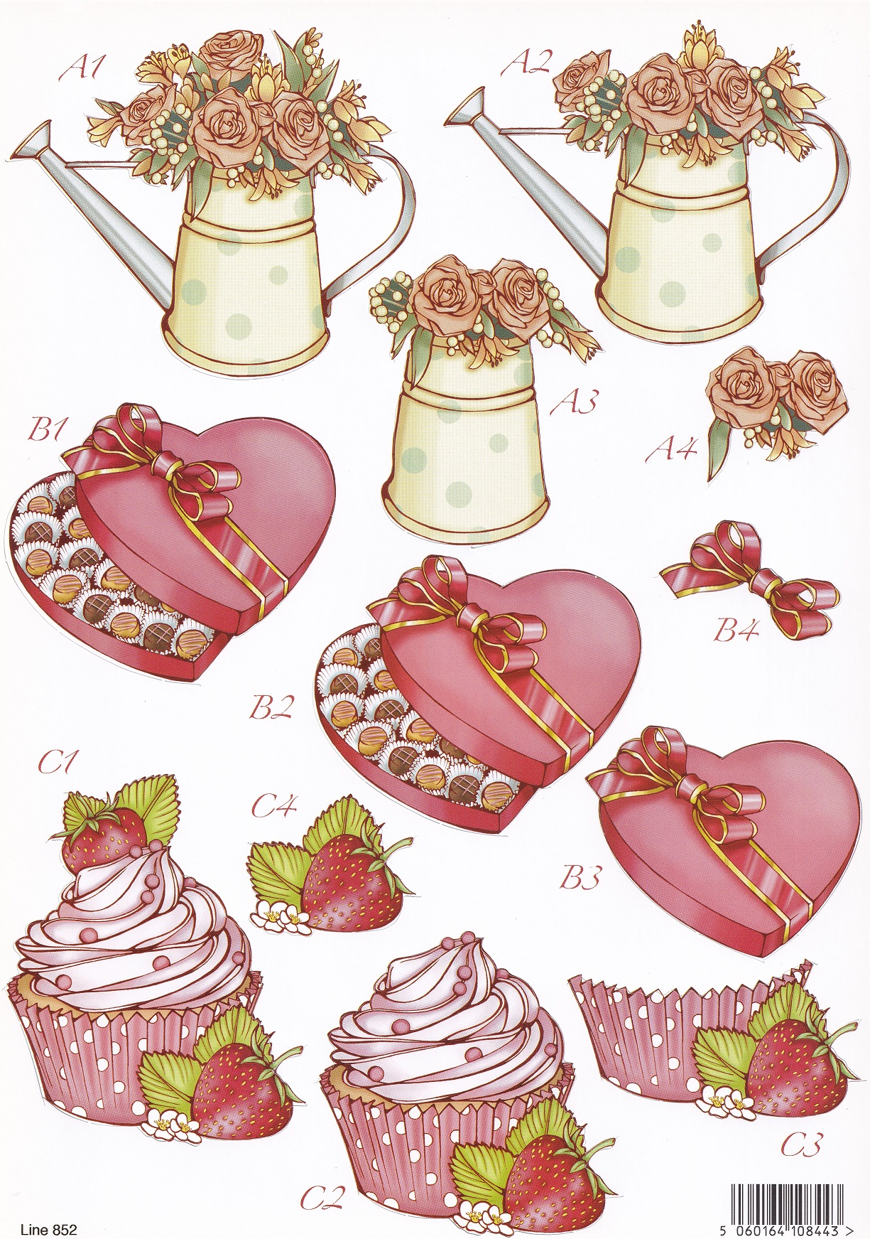 craft uk a4 decoupage sheet