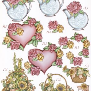 craft uk a4 decoupage sheet mothers day/ valentines