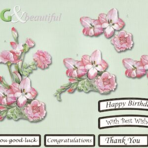 craft uk big & beautiful decoupage sheet