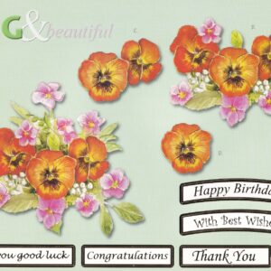craft uk big & beautiful decoupage sheet