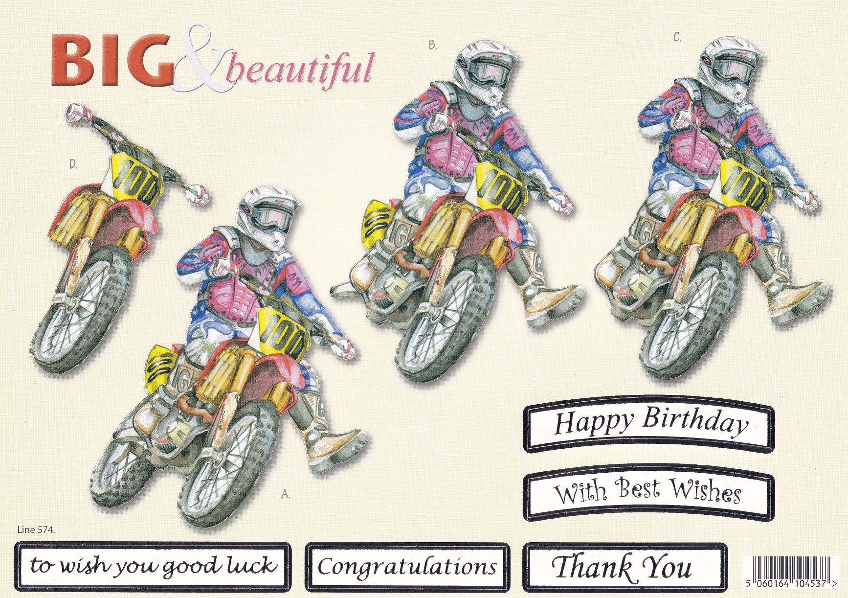 craft uk big & beautiful decoupage sheet