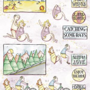 craft uk lazy dayz lady of leisure decoupage sheet