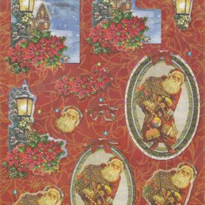 create & craft a4 christmas 3d decoupage sheet christmas house