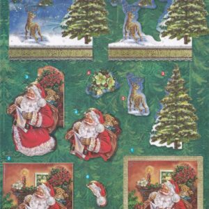create & craft a4 christmas 3d decoupage sheet christmas tree