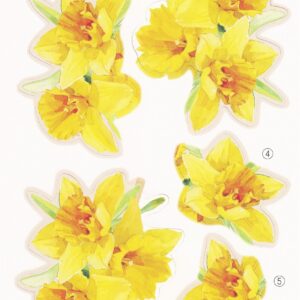 create & craft a5 daffodil decoupage