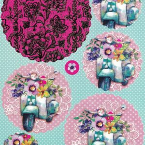 create & craft birthday celebrations a4 decoupage sheet